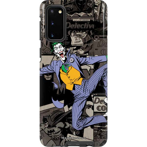 DC Comics The Joker Vintage Action pose pattern Galaxy S20 Pro Case