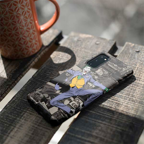 DC Comics The Joker Vintage Action pose pattern Galaxy S20 Pro Case