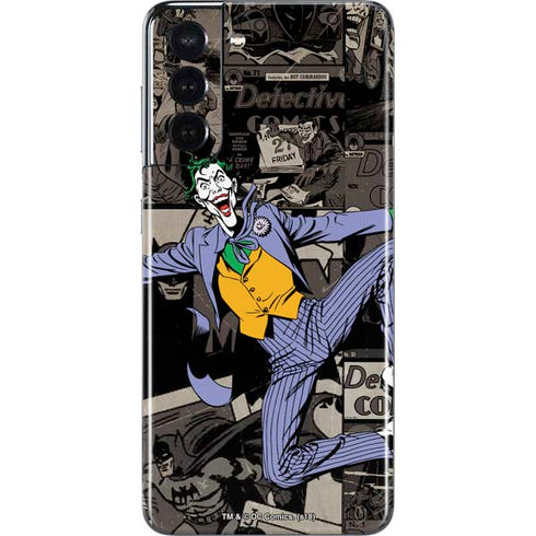 DC Comics The Joker Vintage Action pose pattern Galaxy S21 5G Skin