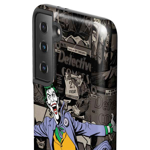 DC Comics The Joker Vintage Action pose pattern Galaxy S21 FE Pro Case