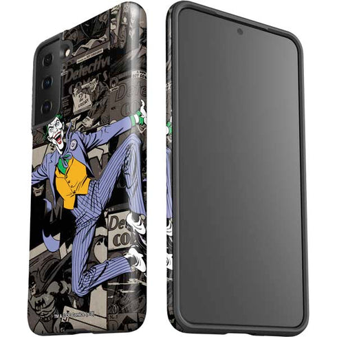 DC Comics The Joker Vintage Action pose pattern Galaxy S21 FE Pro Case