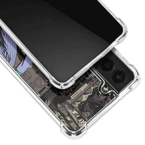 DC Comics The Joker Vintage Action pose pattern Galaxy S21 Plus 5G Clear Case