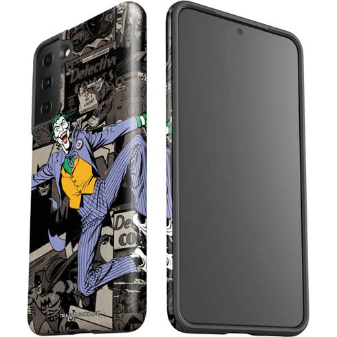 DC Comics The Joker Vintage Action pose pattern Galaxy S21 Plus 5G Pro Case