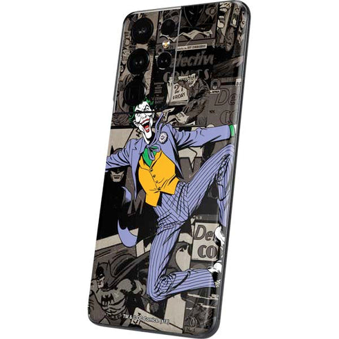DC Comics The Joker Vintage Action pose pattern Galaxy S21 Ultra 5G Skin