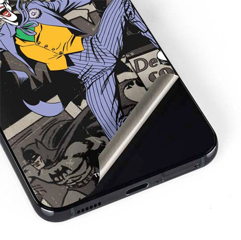 DC Comics The Joker Vintage Action pose pattern Galaxy S22 Skin