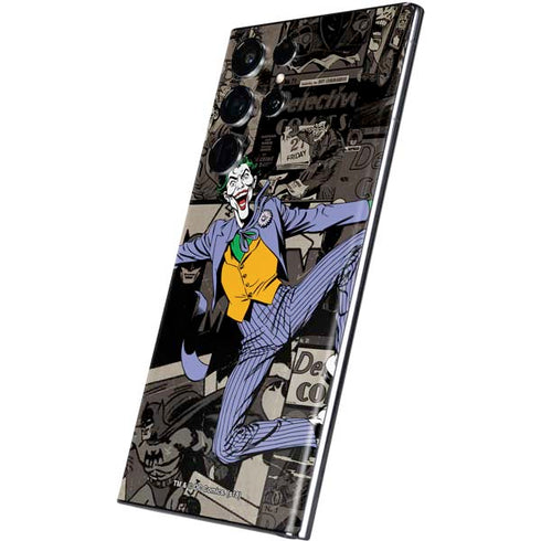 DC Comics The Joker Vintage Action pose pattern Galaxy S22 Ultra Skin