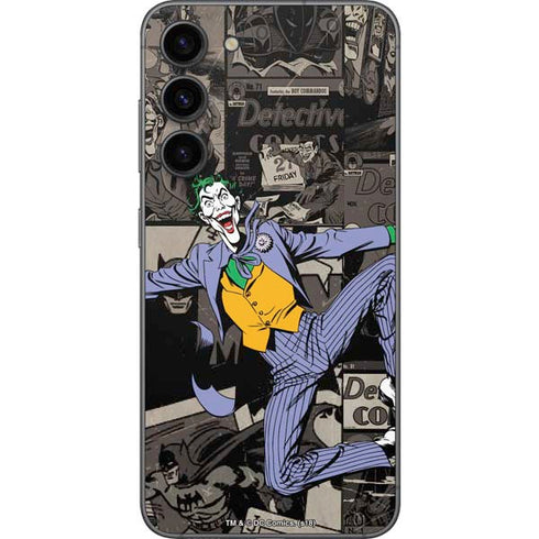 DC Comics The Joker Vintage Action pose pattern Galaxy S23 Plus Skin