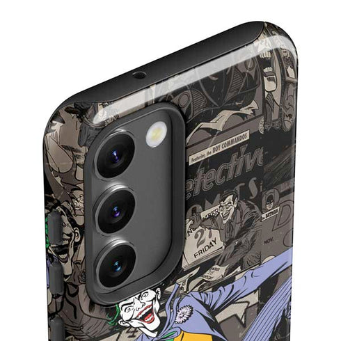 DC Comics The Joker Vintage Action pose pattern Galaxy S23 Pro Case