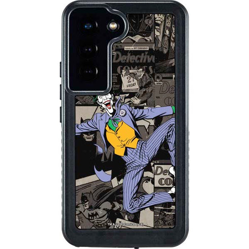 DC Comics The Joker Vintage Action pose pattern Galaxy S23 Waterproof Case