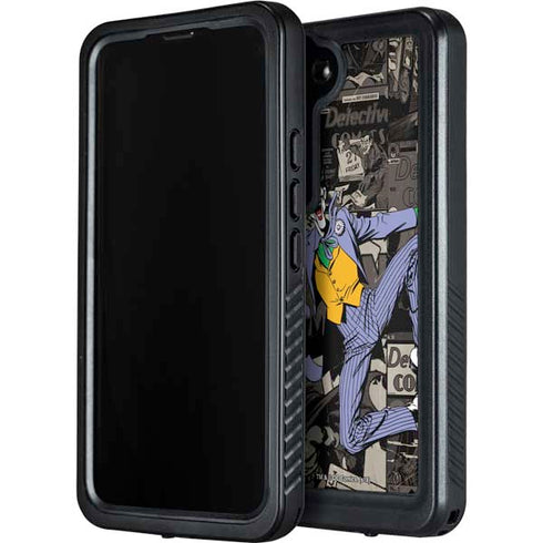 DC Comics The Joker Vintage Action pose pattern Galaxy S23 Waterproof Case
