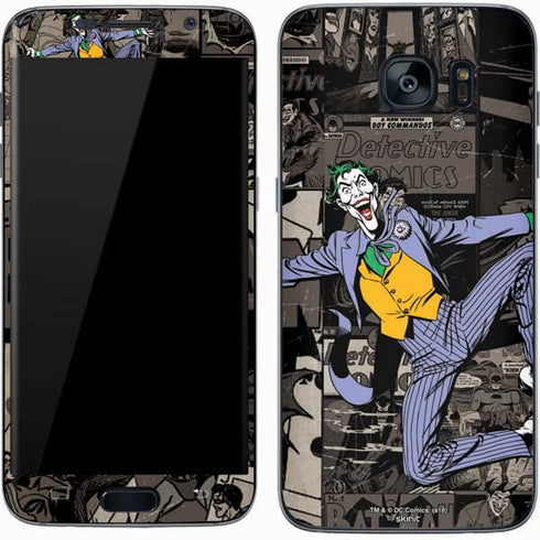 DC Comics The Joker Vintage Action pose pattern Galaxy S7 Skin