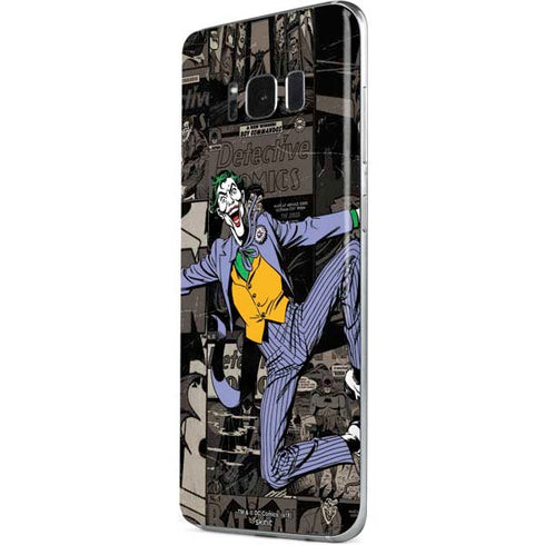 DC Comics The Joker Vintage Action pose pattern Galaxy S8 Skin