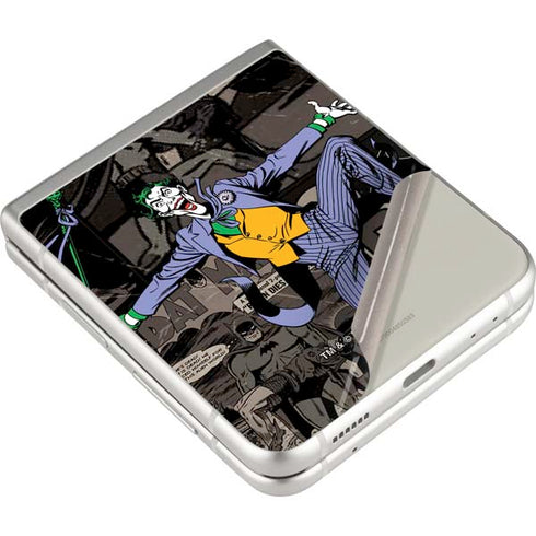 DC Comics The Joker Vintage Action pose pattern Galaxy Z Flip3 5G Skin