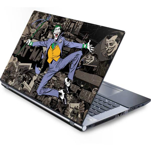 DC Comics The Joker Vintage Action pose pattern Generic Laptop Skin