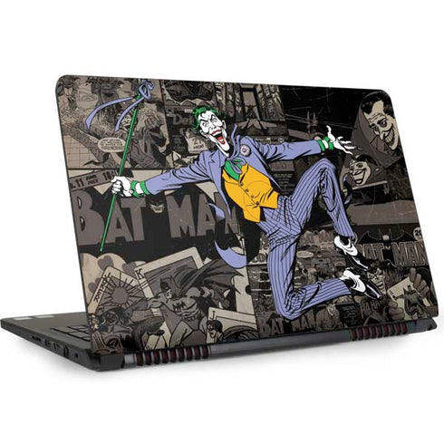 DC Comics The Joker Vintage Action pose pattern Dell Inspiron Skin