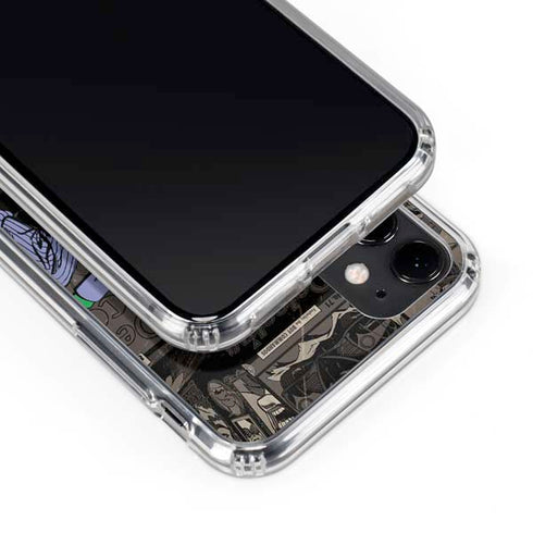 DC Comics The Joker Vintage Action pose pattern iPhone 11 Clear Case