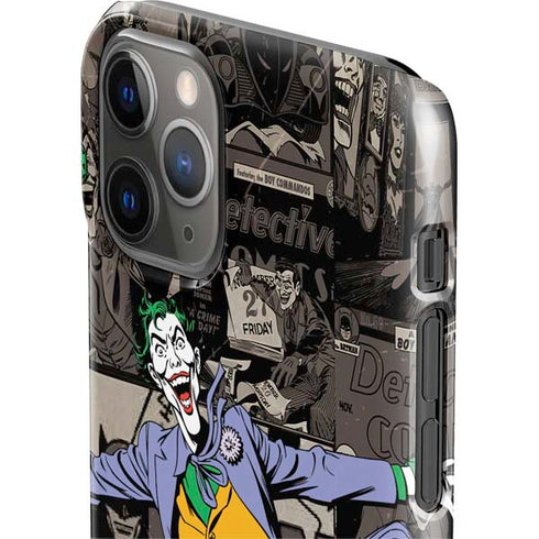 DC Comics The Joker Vintage Action pose pattern iPhone 11 Pro Lite Case