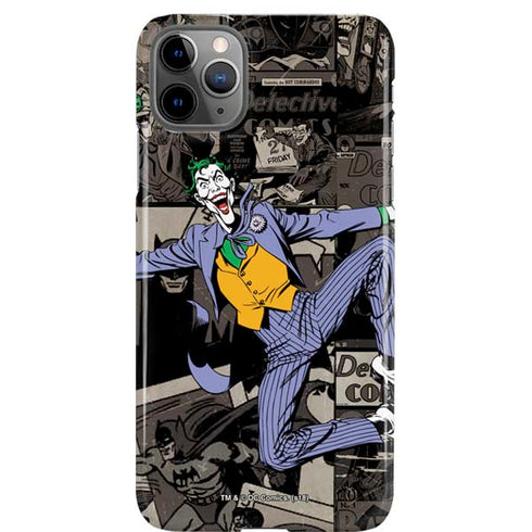 DC Comics The Joker Vintage Action pose pattern iPhone 11 Pro Max Lite Case