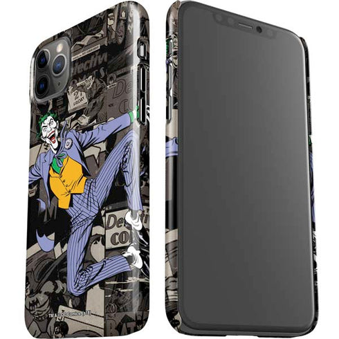 DC Comics The Joker Vintage Action pose pattern iPhone 11 Pro Max Lite Case
