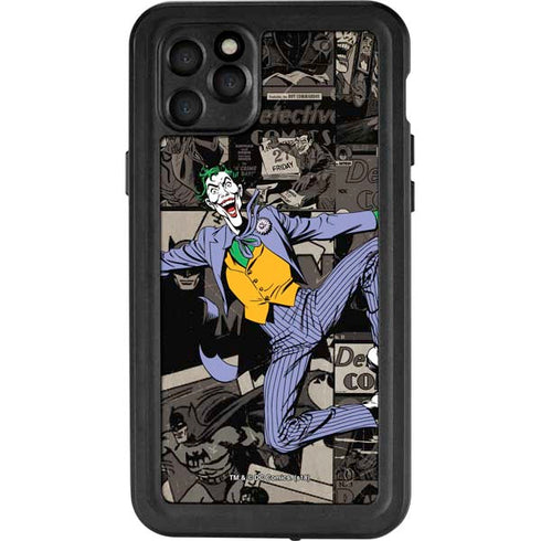DC Comics The Joker Vintage Action pose pattern iPhone 11 Pro Max Waterproof Case