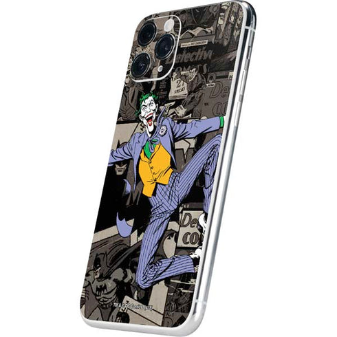 DC Comics The Joker Vintage Action pose pattern iPhone 11 Pro Skin