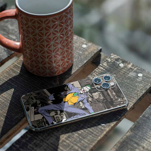 DC Comics The Joker Vintage Action pose pattern iPhone 11 Pro Skin