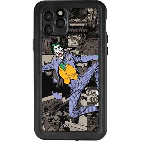 DC Comics The Joker Vintage Action pose pattern iPhone 11 Pro Waterproof Case