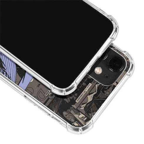 DC Comics The Joker Vintage Action pose pattern iPhone 12 Clear Case