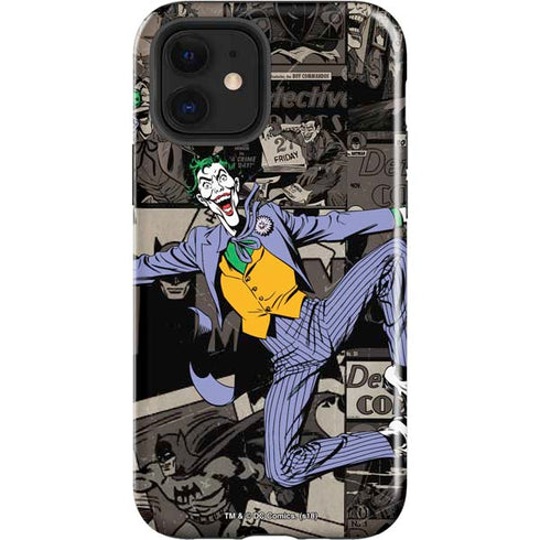 DC Comics The Joker Vintage Action pose pattern iPhone 12 Impact Case