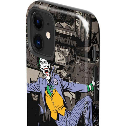 DC Comics The Joker Vintage Action pose pattern iPhone 12 Impact Case