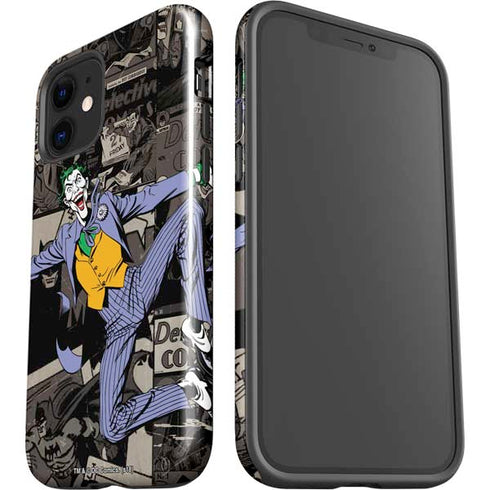 DC Comics The Joker Vintage Action pose pattern iPhone 12 Impact Case