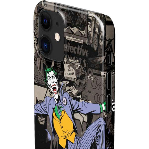 DC Comics The Joker Vintage Action pose pattern iPhone 12 Mini Lite Case