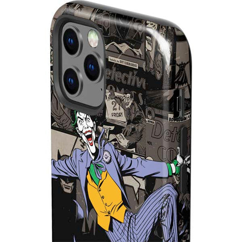 DC Comics The Joker Vintage Action pose pattern iPhone 12 Pro Impact Case