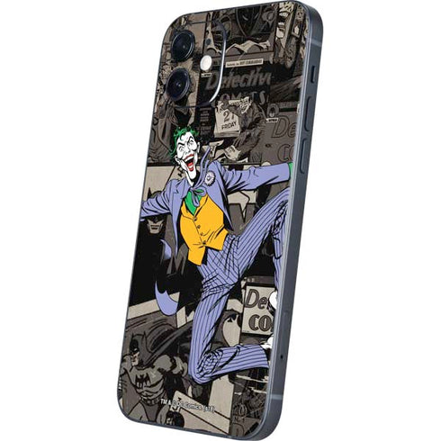 DC Comics The Joker Vintage Action pose pattern iPhone 12 Skin