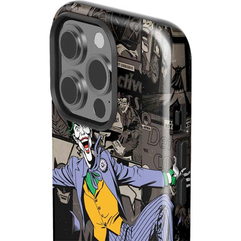 DC Comics The Joker Vintage Action pose pattern iPhone 13 Pro Impact Case