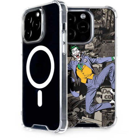 DC Comics The Joker Vintage Action pose pattern iPhone 13 Pro MagSafe Case