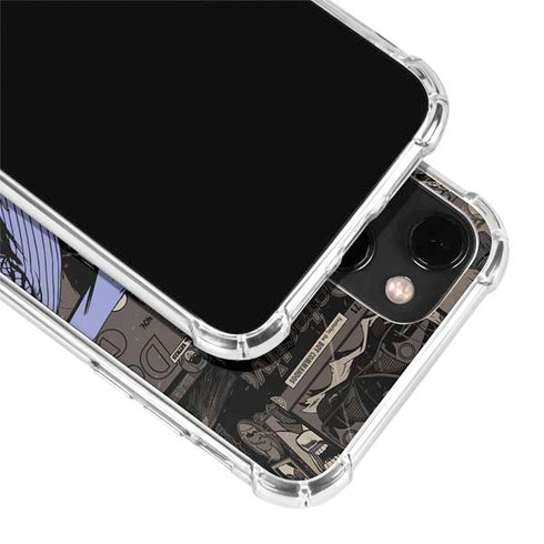 DC Comics The Joker Vintage Action pose pattern iPhone 14 Plus Clear Case