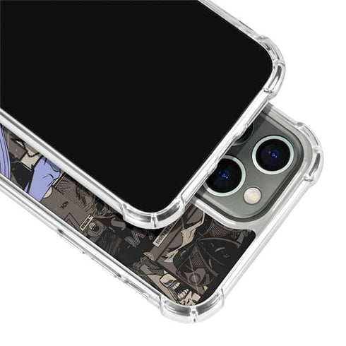 DC Comics The Joker Vintage Action pose pattern iPhone 14 Pro Max Clear Case