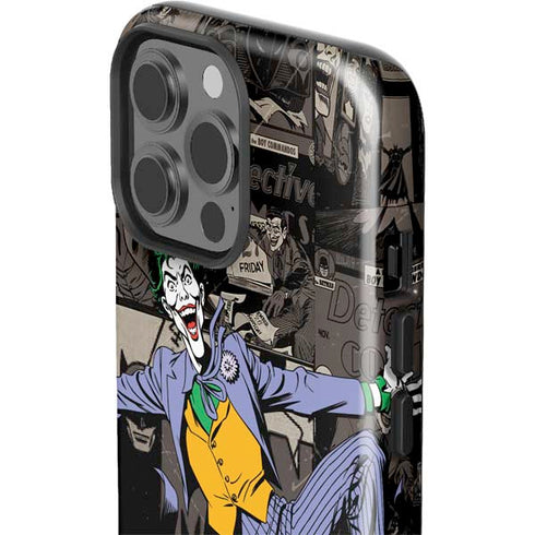 DC Comics The Joker Vintage Action pose pattern iPhone 15 Pro Max Impact Case