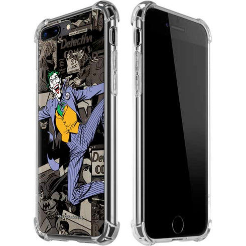 DC Comics The Joker Vintage Action pose pattern iPhone 7/8 Plus Clear Case
