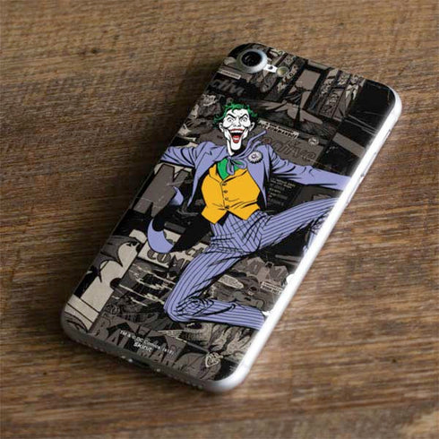 DC Comics The Joker Vintage Action pose pattern iPhone 8 Skin