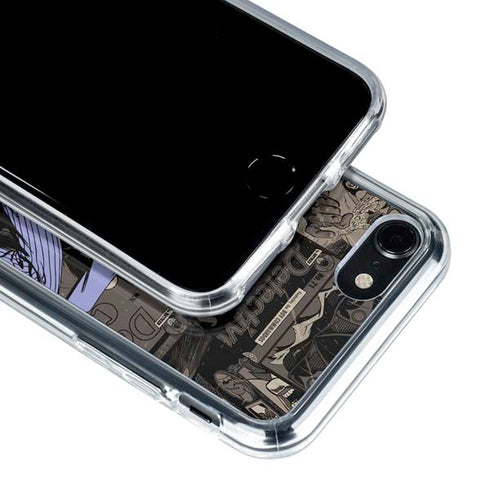 DC Comics The Joker Vintage Action pose pattern iPhone SE (2nd & 3rd Gen) Clear Case