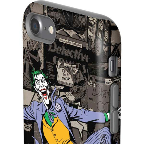 DC Comics The Joker Vintage Action pose pattern iPhone SE (2nd & 3rd Gen) Pro Case