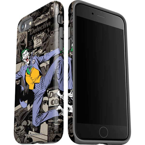 DC Comics The Joker Vintage Action pose pattern iPhone SE (2nd & 3rd Gen) Pro Case