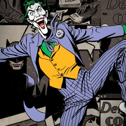 DC Comics The Joker Vintage Action pose pattern iPhone X Pro Case