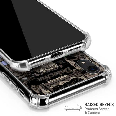 DC Comics The Joker Vintage Action pose pattern iPhone XR Clear Case