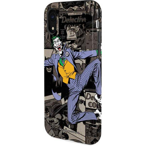 DC Comics The Joker Vintage Action pose pattern iPhone XR Pro Case