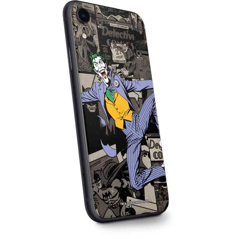 DC Comics The Joker Vintage Action pose pattern iPhone XR Skin