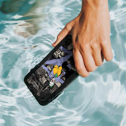 DC Comics The Joker Vintage Action pose pattern iPhone XR Waterproof Case