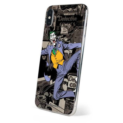 DC Comics The Joker Vintage Action pose pattern iPhone XS Max Skin